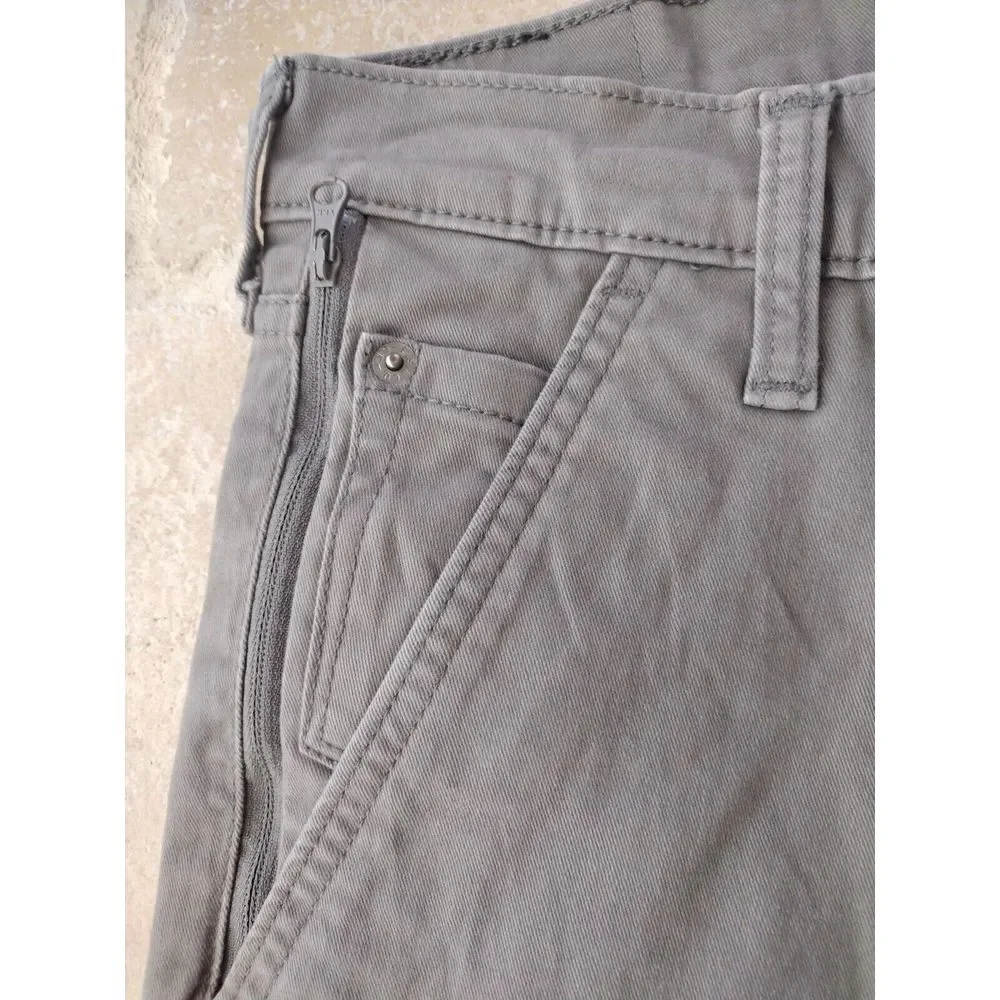 Levi's Jeans Men's 29WX30L Gray Twill‎ Athletic Zip Pocket Stretch Streight Leg